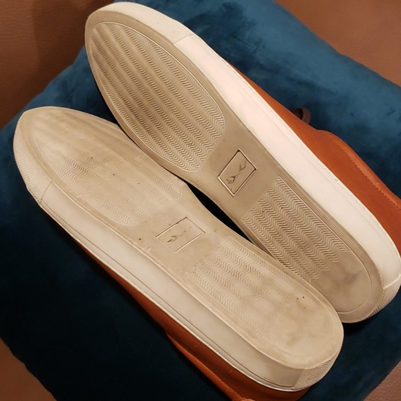 Alphakilo Plain Toe Cognac Brown Leather Sneaker - Picture 6 of 6